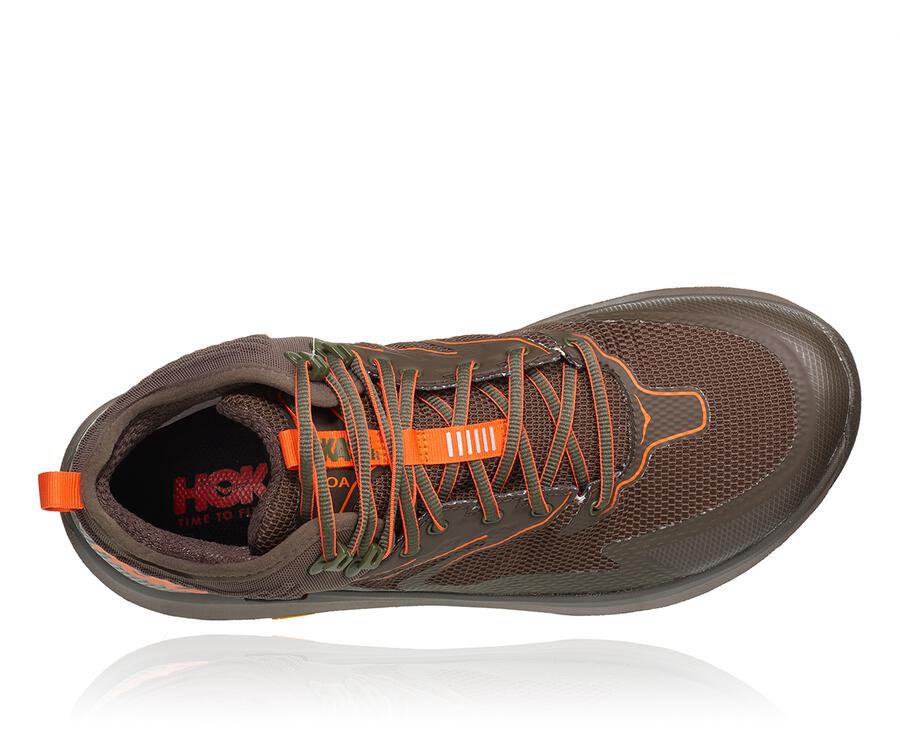 Sapatilhas Hoka One One Masculino Marrom - Toa Gore-Tex - 241-PMBZYO